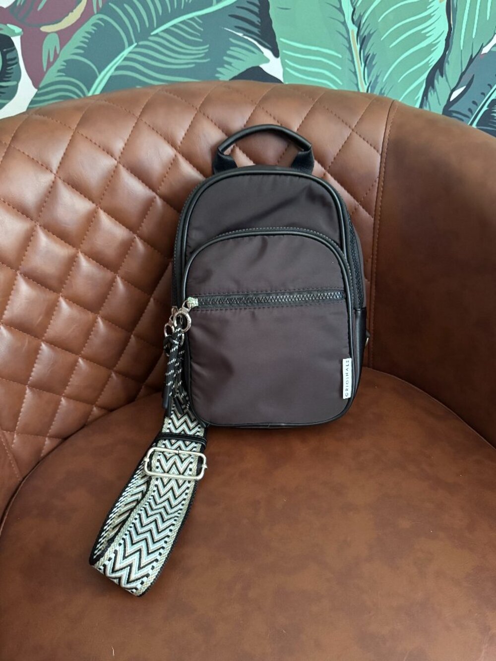Anthropologie Convertible Sling Backpack, Black